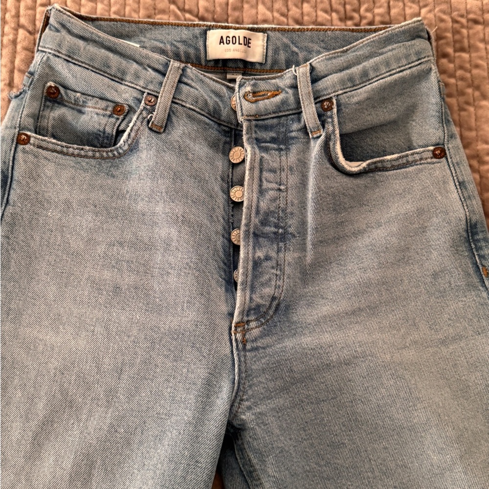 AGOLDE Women's Light Blue Jeans